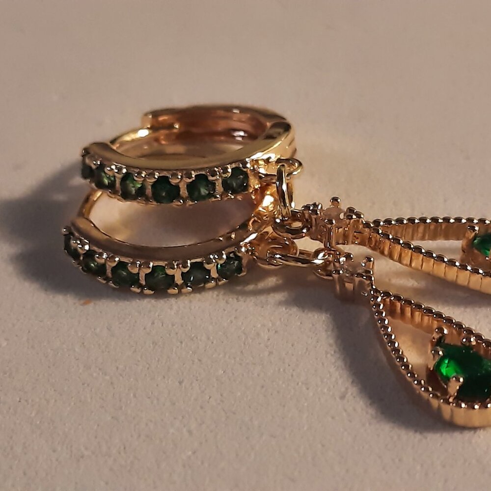 Brand New Unique Design Handmade 18k Gold Plated Earrings